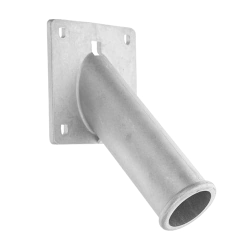 BESTonZON Wetterfester Aluminium Fahnenmast Halter Halterung für Außenbereich Robuste Flaggenstangen Basis Wetterbeständiger Flag Holder für Hausfassade von BESTonZON