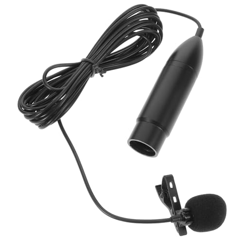 BESTonZON Xlr Drei Pin Kondensator Lavalier Mikrofon mit Ansteckclip Langlebiges Plug And Play Ansteckmikrofon für Kristallklare Tonaufnahmen Kompatibel mit Xlr Audioequipment Kabel BESTonZON Xlr Drei Pin Kondensator Lavalier Mikrofon mit Ansteckclip Langlebiges Plug And Play Ansteckmikrofon für Kristallklare Tonaufnahmen Kompatibel mit Xlr Audioequipment Kabel von BESTonZON