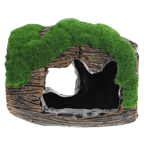 BESTonZON Zerbrochenes Resin Aquariumfass Versteck Höhle für Betta und Garnelen Fischtank Deko Sicher Langlebig Multifunktional für Aquarien und Reptilien Terrarien von BESTonZON
