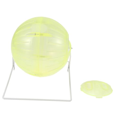 BESTonZON in Eins Multifunktionaler Hamster Laufball mit Ständer Kleintier Übungsball Metall Gelb für Hamster und Kleine Haustiere zur Beschäftigung und Spielspaß BESTonZON in Eins Multifunktionaler Hamster Laufball mit Ständer Kleintier Übungsball Metall Gelb für Hamster und Kleine Haustiere zur Beschäftigung und Spielspaß von BESTonZON