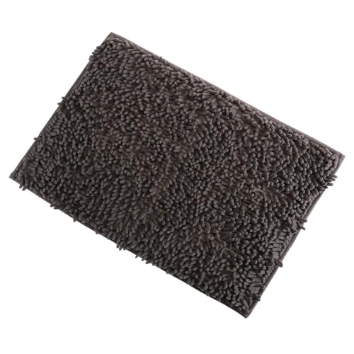 BESTonZON rutschfeste Chenille Türmatte mit Streifen Saugfähige Bodenmatte für Innen und Außen Waschbarer Fußabtreter für Eingangsbereich Strapazierfähige Rutsch Matte in Dunkelgrau BESTonZON rutschfeste Chenille Türmatte mit Streifen Saugfähige Bodenmatte für Innen und Außen Waschbarer Fußabtreter für Eingangsbereich Strapazierfähige Rutsch Matte in Dunkelgrau von BESTonZON