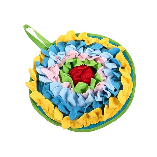BESTonZON rutschfeste Pet Snuffle Matte aus Hochwertigem Polar Fleece Interaktives Kaninchen zur Geruchsschulung und Fütterung Langlebige Trainingsmatte für Haustiere mit Rutsch Boden von BESTonZON