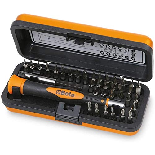 Beta 1256/C36-2 - Bimaterial-elektronikschraubendreher mit 36 austauschbaren 4 mm bits und magnetverlängerung Beta 1256/C36-2 - Bimaterial-elektronikschraubendreher mit 36 austauschbaren 4 mm bits und magnetverlängerung von Beta