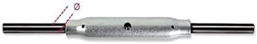 BETA 80080536 Rohrspanner 2 Stämme DIN (1" 3/8) TZN, grau, M36 mm von Beta