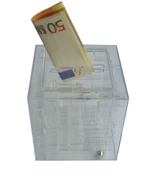 BETEC 9100 Geldlabyrinth - Geschenkewürfel oder Spardose von BETEC