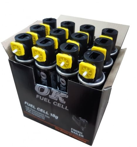 12x OK Gaskartuschen 18g 30ml mini Gas Fuell Cell für Paslode BeA Hitatchi Tjep von BETEON24