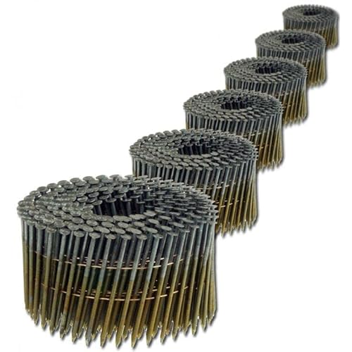 2,5x70mm Ringschaft verzinkt Coilnägel drahtmagaziniert 16° für Coilnagler 7,2M K von BETEON24