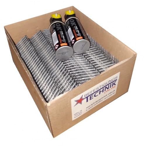 20° Haftennägel 2,8x25mm Ring feuerverzinkt Gas passend für Haftennagler Tjep HA35 Paslode IM200/32 von BETEON24