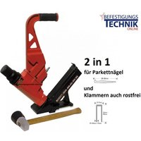 Druckluft Parkettnagler 2in1 38-50mm für Bostitch Parkettnägel miiifn fln und miiifs S4 KL-41-EN14834 von BETEON24