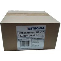 Beteon24 - Heftklammern z 50 cnkha 50mm verzinkt Prebena z Haubold kg 750 KL-57 (1Box=9,5 Mille)-EN15141 von BETEON24