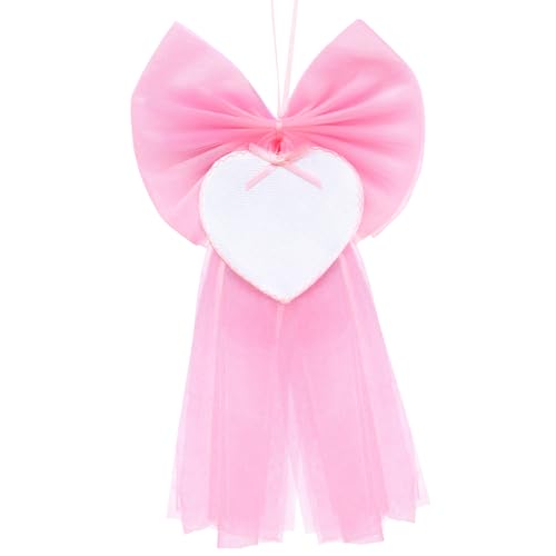 BETESSIN 1 Stück Schleifen Babyparty - Große Schleifen 30x50cm - Deko Schleife zum Basteln für Tür Deko zur Geburt UVM. (Rosa) von BETESSIN