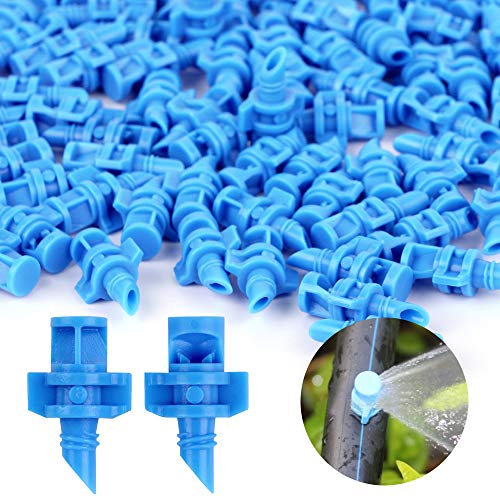 BETESSIN 100 Stücke Mini Tropfbewässerung Sprinklerköpfe Düsen 90° Sprühdüsen Nebeldüsen Microsprüher für Tropfbewässerung Sprinkler- und Garten-Bewässerungssysteme BETESSIN 100 Stücke Mini Tropfbewässerung Sprinklerköpfe Düsen 90° Sprühdüsen Nebeldüsen Microsprüher für Tropfbewässerung Sprinkler- und Garten-Bewässerungssysteme von BETESSIN