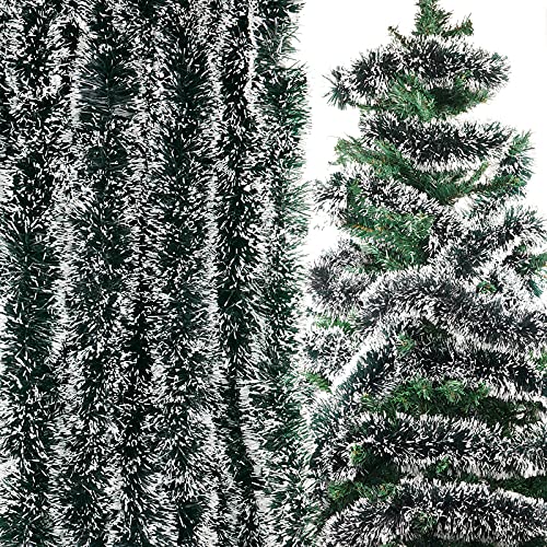 BETESSIN 6×2M Weihnachten Lametta Girlande Weihnachtsbaum Lametta Girlande Glänzend Weihnachtslametta Hängende Deko für Weihnachten Hochzeit Geburtstag Party von BETESSIN