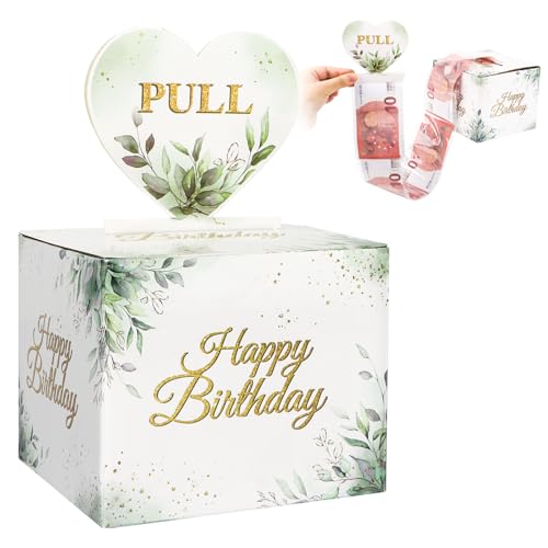 BETESSIN Geldbox Eukalyptus Stil - DIY Geschenkbox: Geld Verpackung für Männer und Frauen von BETESSIN