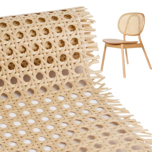 BETESSIN Wiener Geflecht Stuhl Möbel 35x100cm PE Breite Rattan Gurtband Wasserdicht Stuhlgeflecht Rattanstuhl Reparatur Wabengeflecht Möbel Dekoration für DIY Handwerk Beige von BETESSIN