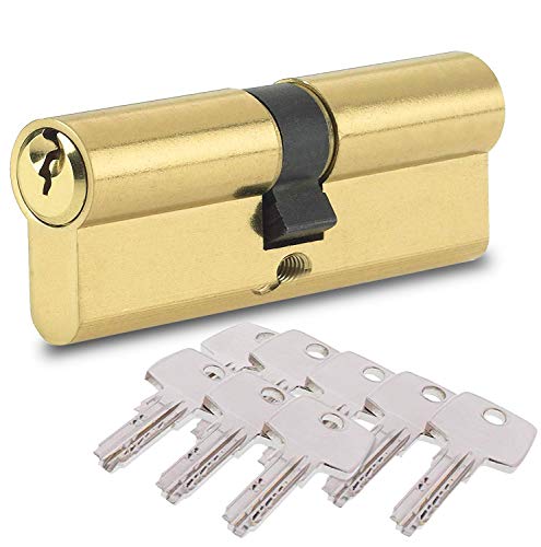 BETOY Lock Cylinder with 8 Security Keys, Profile Cylinder Door Cylinder 40/40 (80 mm) Door Lock Cylinder Lock von BETOY