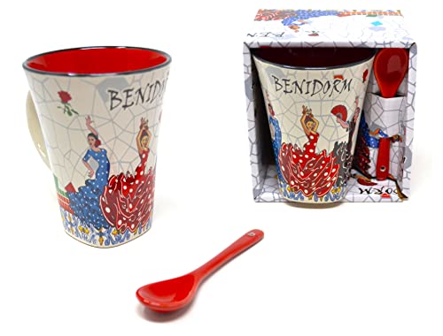 Benidorm. Tasse und Löffel. Geschenkset. Traditionelles Spanisch. Kaffee- und Tee-Set. Ballerinas aus spanischem Flamenco Benidorm. Tasse und Löffel. Geschenkset. Traditionelles Spanisch. Kaffee- und Tee-Set. Ballerinas aus spanischem Flamenco von BETTER WITH FRIENDS
