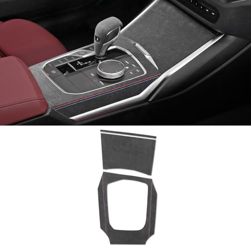 BETTERHUMZ Auto Mittelkonsole Schalttafel Abdeckung Verkleidung für BMW G20 G28 318i 320i 330i G42 G23 3 4 Serie M340i 2020-2023 Formzubehör (aus Alcantara) von BETTERHUMZ