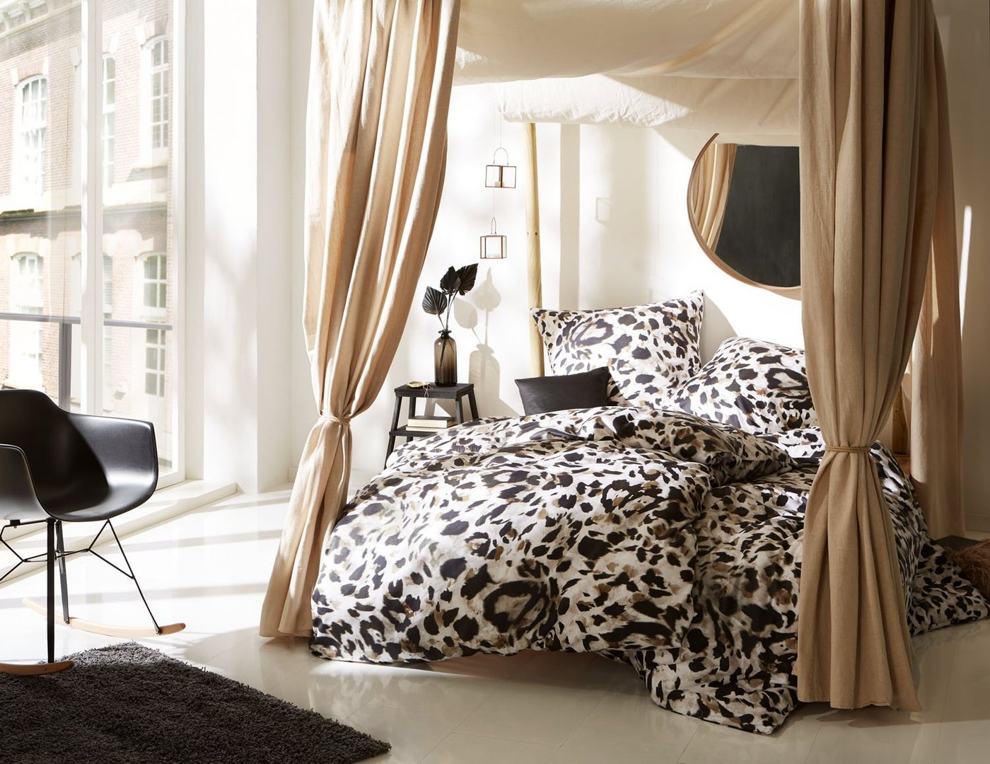 BETTWAESCHE-MIT-STIL Bettwäsche Mako Satin Bettwäsche Leopard, Mako-Satin, 3 teilig von BETTWAESCHE-MIT-STIL