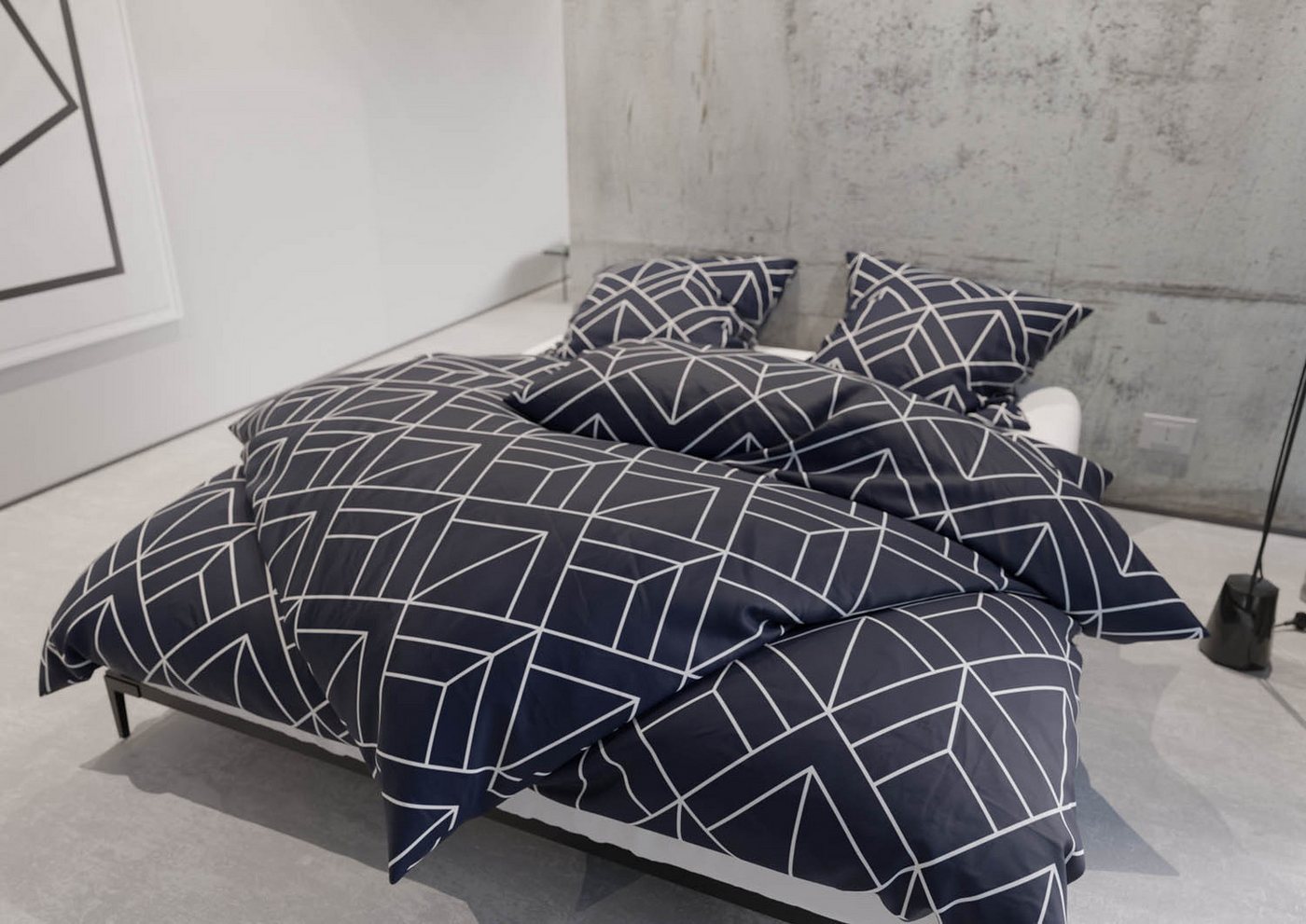 BETTWAESCHE-MIT-STIL Bettwäsche Mako Satin Bettwäsche Urban Geometric, Mako-Satin, 2 teilig BETTWAESCHE-MIT-STIL Bettwäsche Mako Satin Bettwäsche Urban Geometric, Mako-Satin, 2 teilig von BETTWAESCHE-MIT-STIL