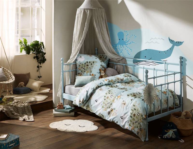 BETTWAESCHE-MIT-STIL Bettwäsche Mako Satin Kinder Bettwäsche Tiere & Weltkarte, Mako-Satin, 2 teilig BETTWAESCHE-MIT-STIL Bettwäsche Mako Satin Kinder Bettwäsche Tiere & Weltkarte, Mako-Satin, 2 teilig von BETTWAESCHE-MIT-STIL