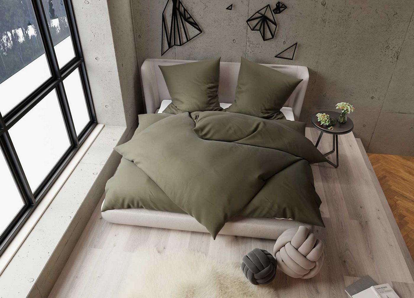 BETTWAESCHE-MIT-STIL Bettwäsche TENCEL™ Lyocell Bettwäsche uni einfarbig, Lyocell, 3 teilig von BETTWAESCHE-MIT-STIL