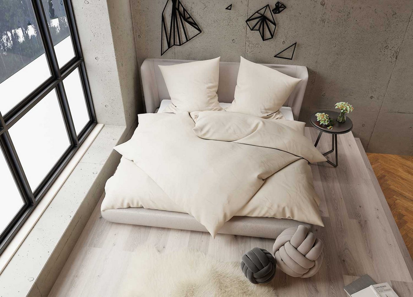 BETTWAESCHE-MIT-STIL Bettwäsche TENCEL™ Lyocell Bettwäsche uni einfarbig, Lyocell, 3 teilig von BETTWAESCHE-MIT-STIL
