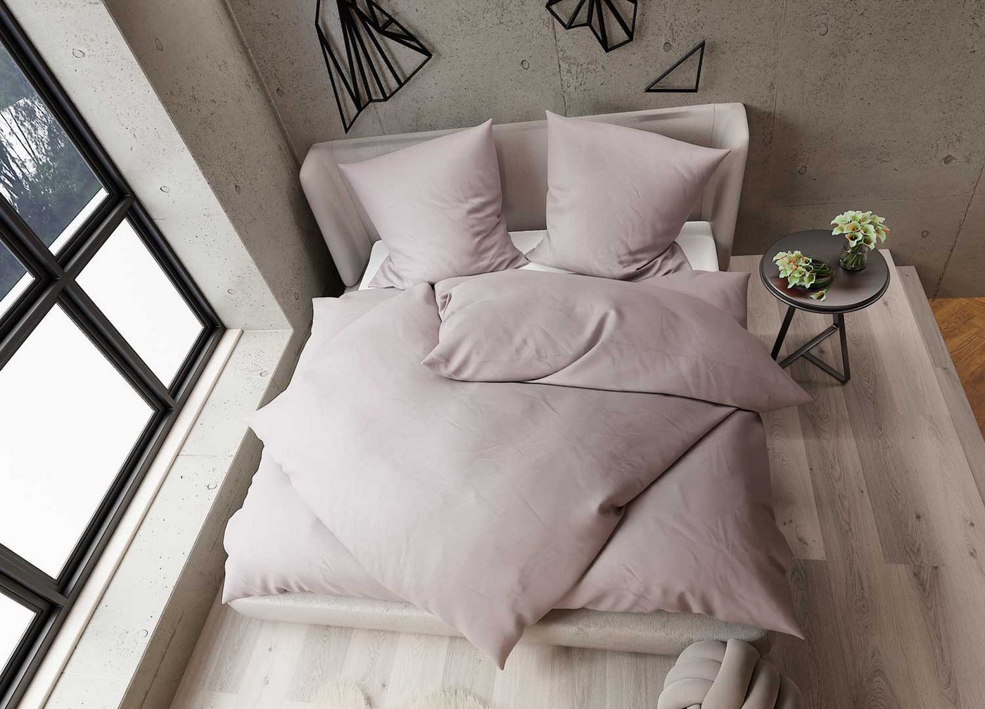 BETTWAESCHE-MIT-STIL Bettwäsche TENCEL™ Lyocell Bettwäsche uni einfarbig, Lyocell, 3 teilig von BETTWAESCHE-MIT-STIL