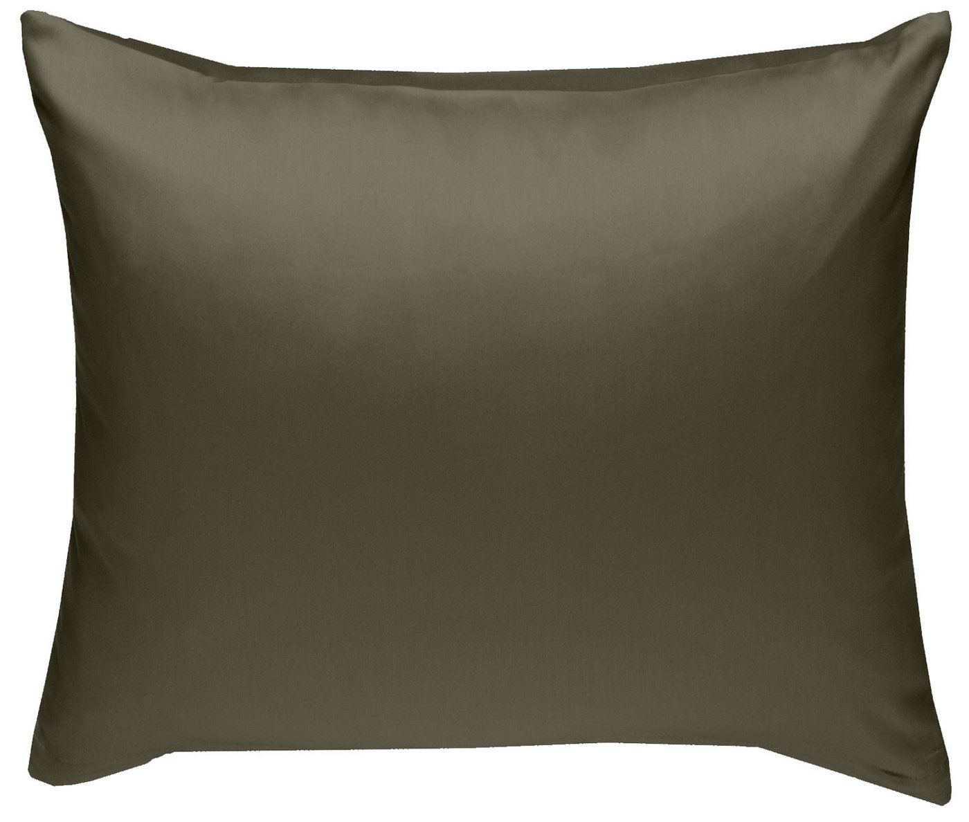 BETTWAESCHE-MIT-STIL Kissenbezug Mako Satin Kissenbezug uni einfarbig, (1 Stück) von BETTWAESCHE-MIT-STIL