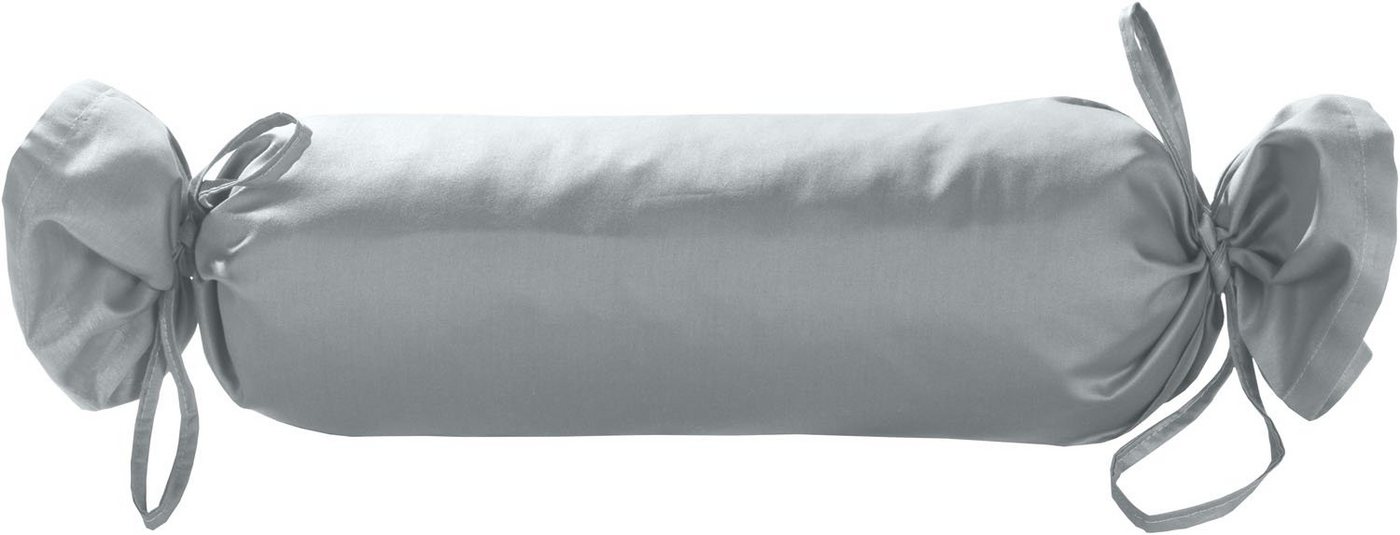 BETTWAESCHE-MIT-STIL Nackenrollenbezug Mako Satin Nackenrollen Bezug 15x40 uni einfarbig, (1 Stück) von BETTWAESCHE-MIT-STIL