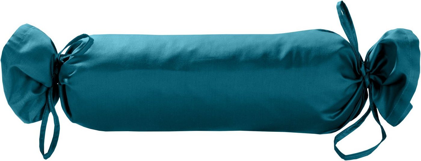 BETTWAESCHE-MIT-STIL Nackenrollenbezug Mako Satin Nackenrollen Bezug 15x40 uni einfarbig, (1 Stück) von BETTWAESCHE-MIT-STIL