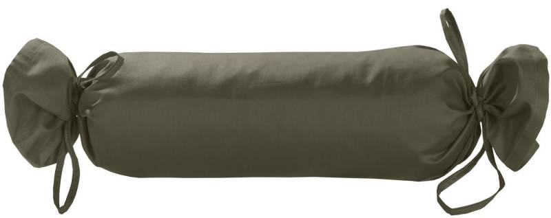 BETTWAESCHE-MIT-STIL Nackenrollenbezug Mako Satin Nackenrollen Bezug 15x40 uni einfarbig, (1 Stück) von BETTWAESCHE-MIT-STIL