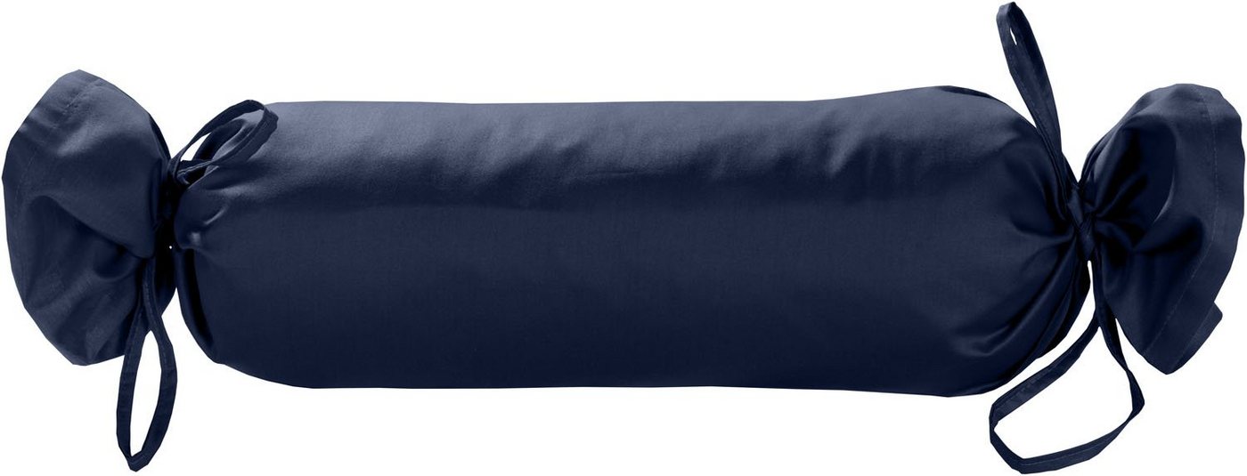 BETTWAESCHE-MIT-STIL Nackenrollenbezug Mako Satin Nackenrollen Bezug 15x40 uni einfarbig, (1 Stück) von BETTWAESCHE-MIT-STIL