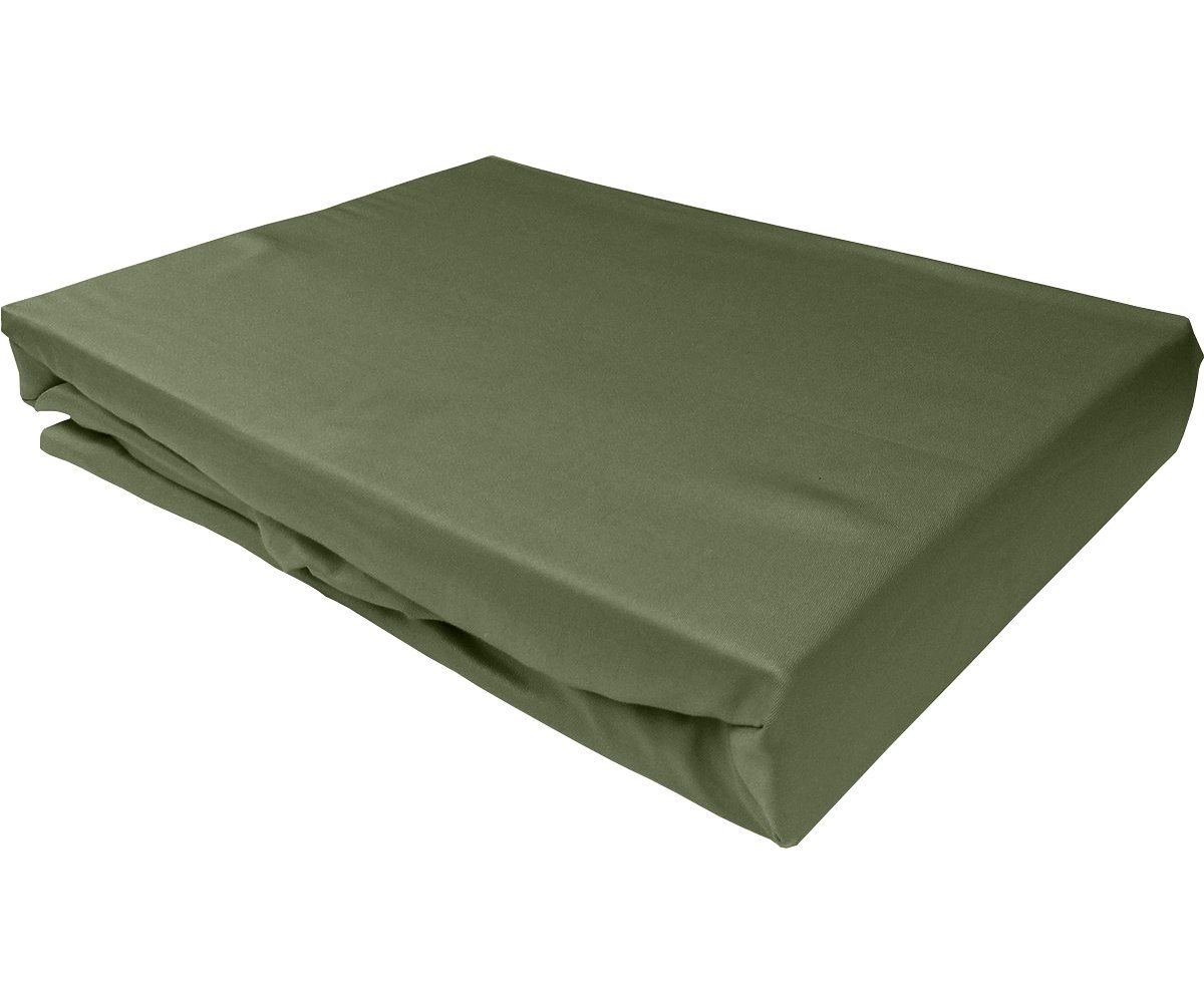BETTWAESCHE-MIT-STIL Spannbettlaken Mako Satin Spannbettlaken, Topper 5-10 cm, Mako Satin, Gummizug: rundum, (1 Stück) von BETTWAESCHE-MIT-STIL