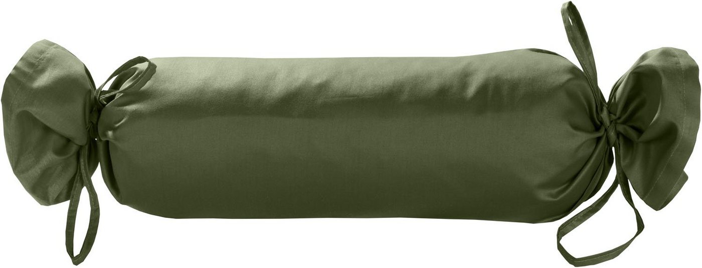 Nackenrollenbezug Mako Satin Nackenrollen Bezug 15x40 uni einfarbig, BETTWAESCHE-MIT-STIL (1 Stück) von BETTWAESCHE-MIT-STIL