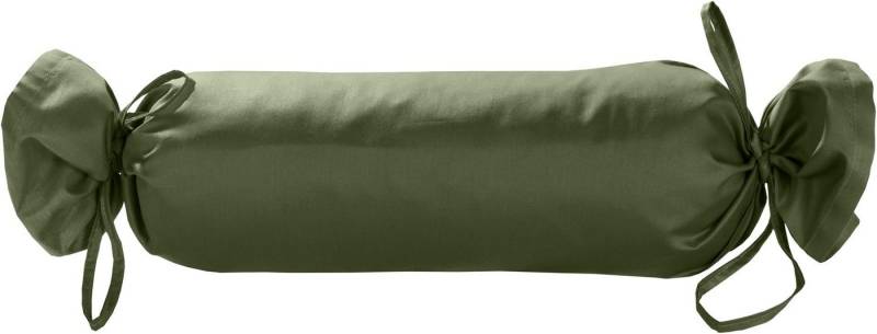 BETTWAESCHE-MIT-STIL Nackenrollenbezug Mako Satin Nackenrollen Bezug 15x40 uni einfarbig, (1 Stück) von BETTWAESCHE-MIT-STIL