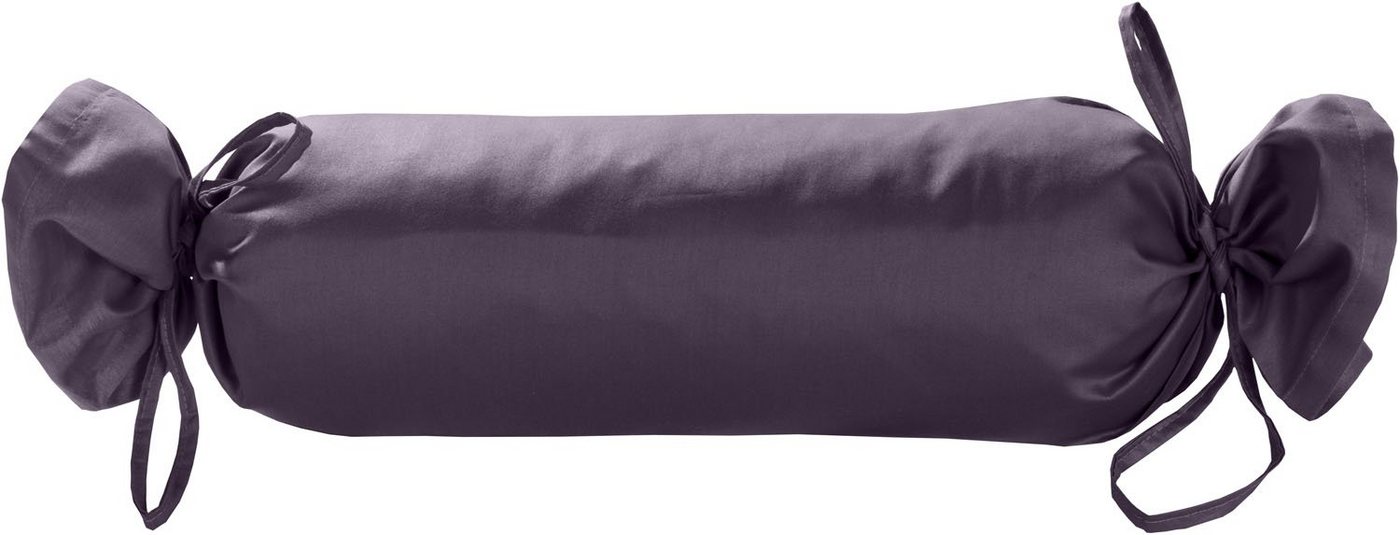 BETTWAESCHE-MIT-STIL Nackenrollenbezug Mako Satin Nackenrollen Bezug 15x40 uni einfarbig, (1 Stück) von BETTWAESCHE-MIT-STIL
