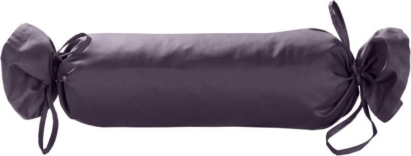 BETTWAESCHE-MIT-STIL Nackenrollenbezug Mako Satin Nackenrollen Bezug 15x40 uni einfarbig, (1 Stück) von BETTWAESCHE-MIT-STIL