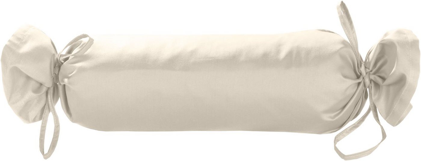 Nackenrollenbezug Mako Satin Nackenrollen Bezug 15x40 uni einfarbig, BETTWAESCHE-MIT-STIL (1 Stück) von BETTWAESCHE-MIT-STIL