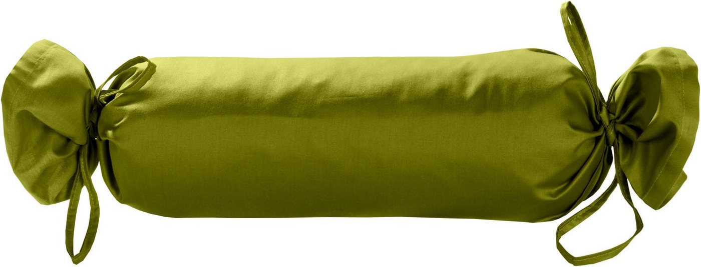 BETTWAESCHE-MIT-STIL Nackenrollenbezug Mako Satin Nackenrollen Bezug 15x40 uni einfarbig, (1 Stück) von BETTWAESCHE-MIT-STIL