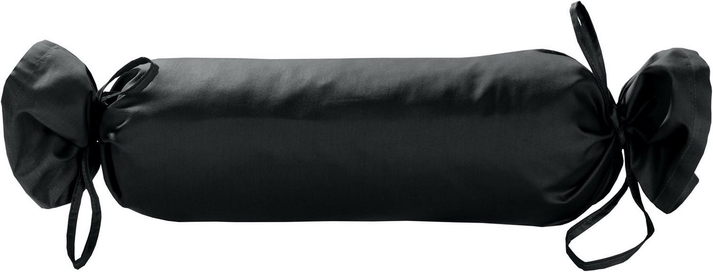 BETTWAESCHE-MIT-STIL Nackenrollenbezug Mako Satin Nackenrollen Bezug 15x40 uni einfarbig, (1 Stück) von BETTWAESCHE-MIT-STIL