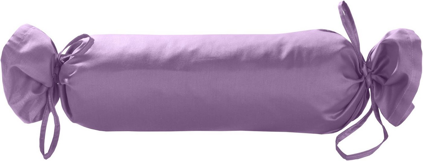BETTWAESCHE-MIT-STIL Nackenrollenbezug Mako Satin Nackenrollen Bezug 15x40 uni einfarbig, (1 Stück) von BETTWAESCHE-MIT-STIL