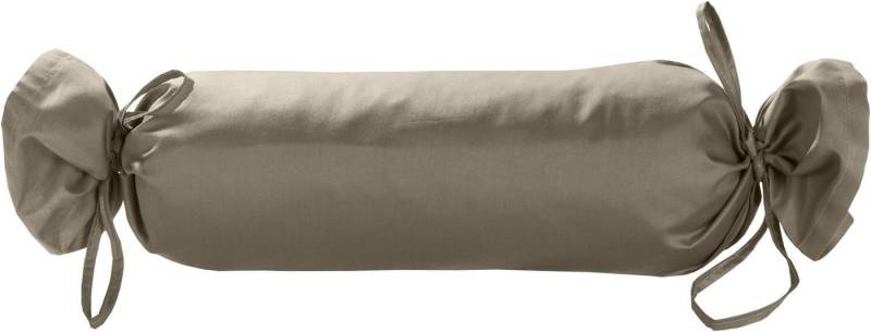 BETTWAESCHE-MIT-STIL Nackenrollenbezug Mako Satin Nackenrollen Bezug 15x40 uni einfarbig, (1 Stück) von BETTWAESCHE-MIT-STIL