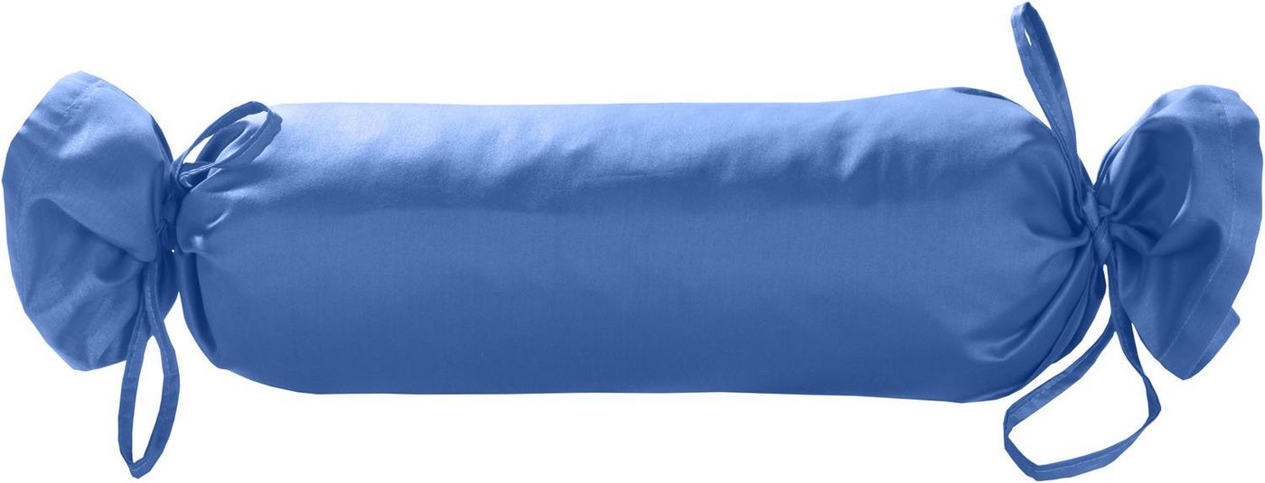 BETTWAESCHE-MIT-STIL Nackenrollenbezug Mako Satin Nackenrollen Bezug 15x40 uni einfarbig, (1 Stück) von BETTWAESCHE-MIT-STIL