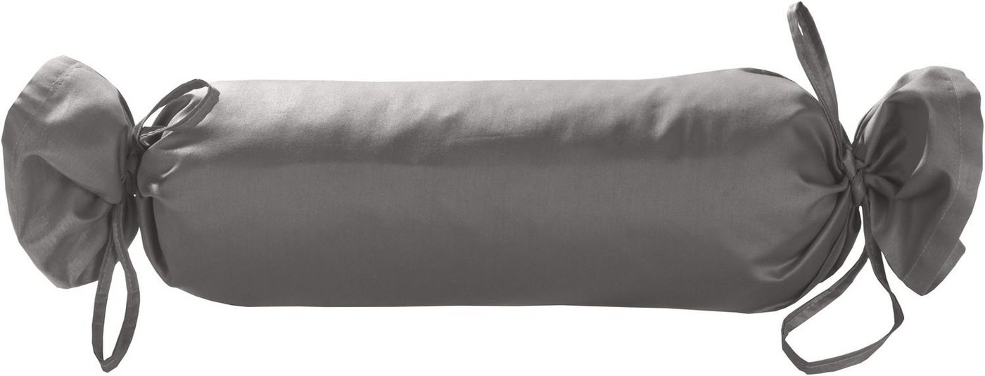 BETTWAESCHE-MIT-STIL Nackenrollenbezug Mako Satin Nackenrollen Bezug 15x40 uni einfarbig, (1 Stück) von BETTWAESCHE-MIT-STIL