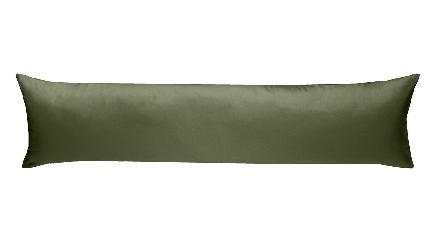 Seitenschläferkissenbezug Mako Satin Seitenschläferkissen Bezug 40x145 cm & 40x200 cm einfarbig, BETTWAESCHE-MIT-STIL (1 Stück) von BETTWAESCHE-MIT-STIL