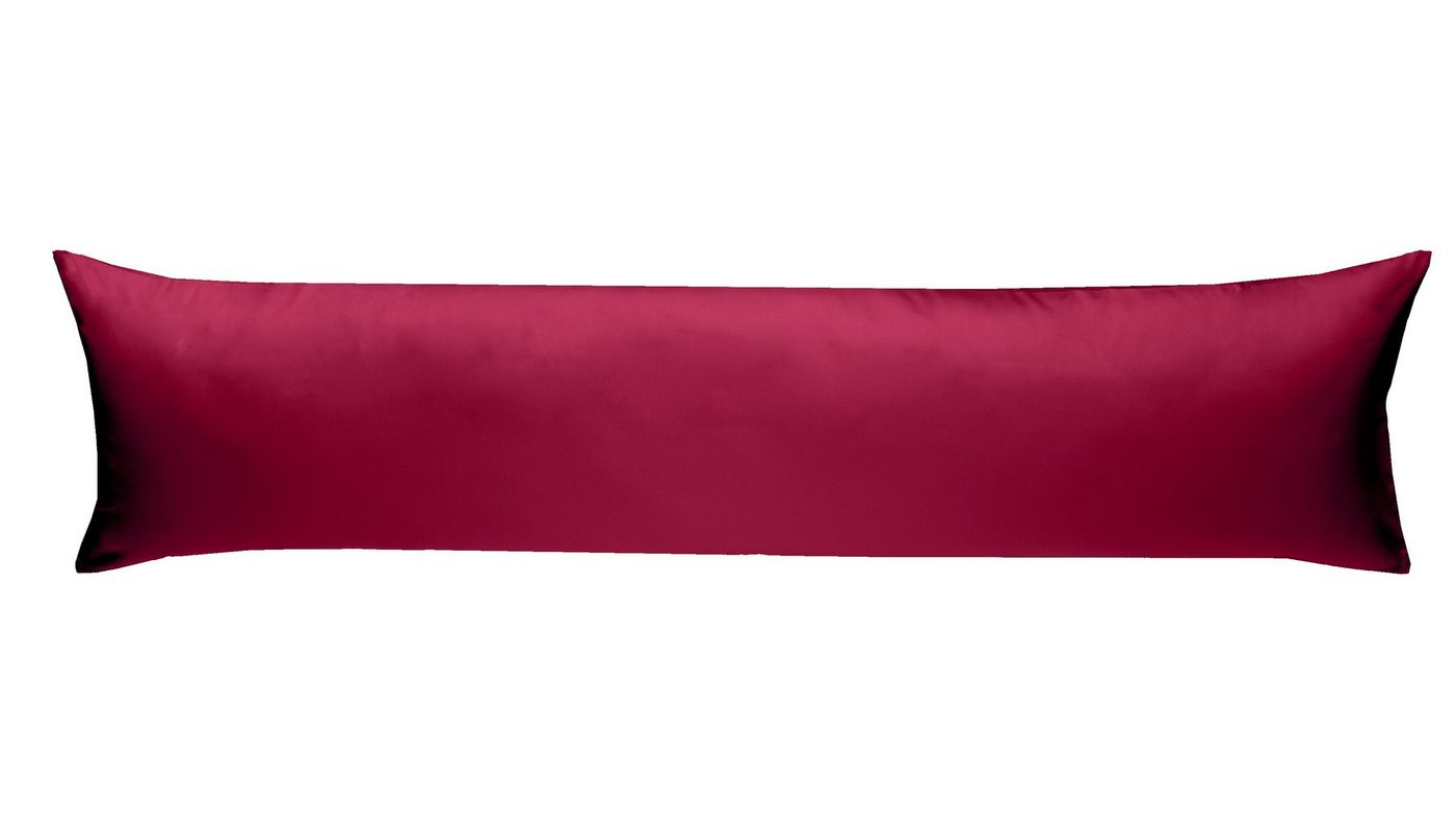 Seitenschläferkissenbezug Mako Satin Seitenschläferkissen Bezug 40x145 cm & 40x200 cm einfarbig, BETTWAESCHE-MIT-STIL (1 Stück) von BETTWAESCHE-MIT-STIL