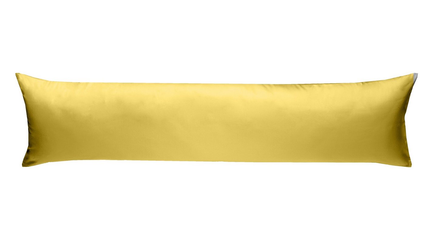 BETTWAESCHE-MIT-STIL Seitenschläferkissenbezug Mako Satin Seitenschläferkissen Bezug 40x145 cm & 40x200 cm einfarbig, (1 Stück) von BETTWAESCHE-MIT-STIL