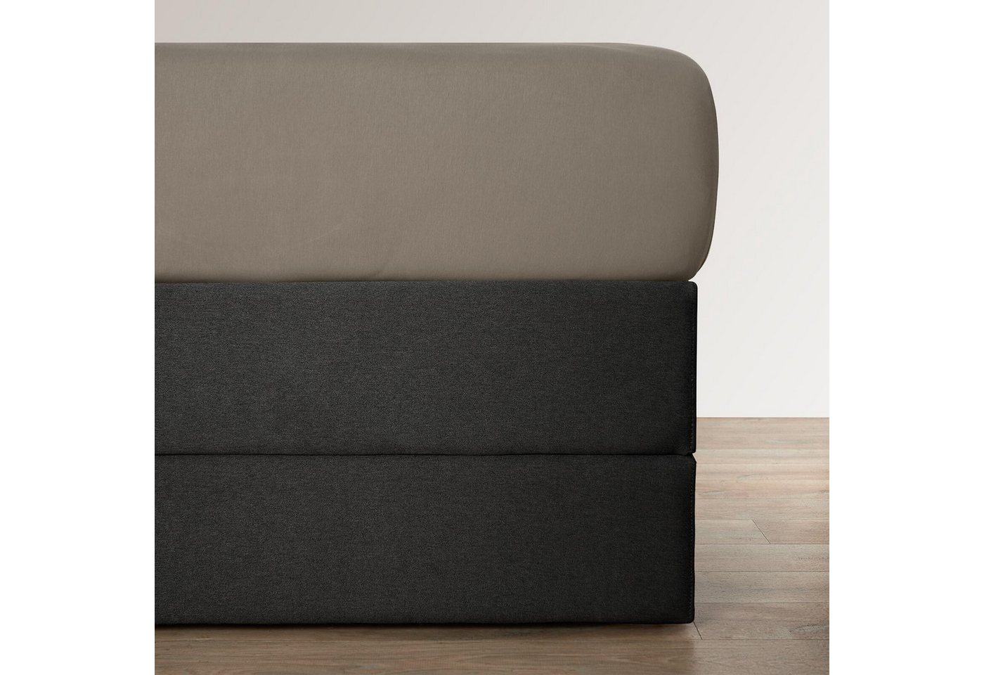 BETTWARENSHOP Spannbettlaken Boxspring, Jersey, Gummizug: Rundumgummi, (1 Stück), elastisch für extra hohe Matratzen von BETTWARENSHOP