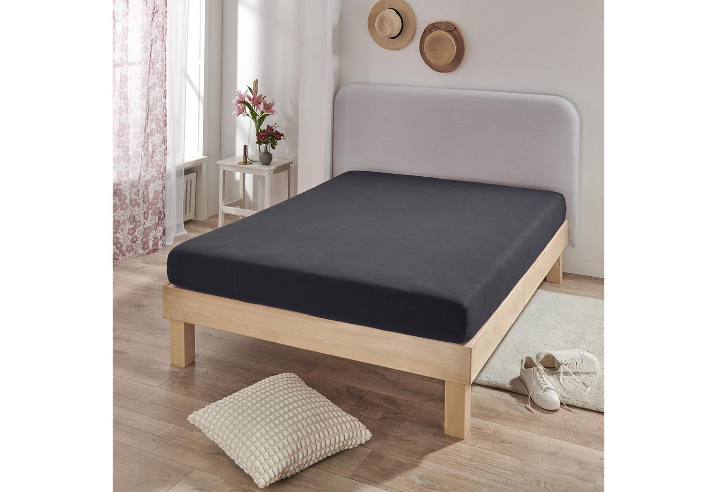 BETTWARENSHOP Spannbettlaken Multi-Stretch, Jersey, Gummizug: Rundumgummi, (1 Stück), sehr elastisch und formstabil von BETTWARENSHOP